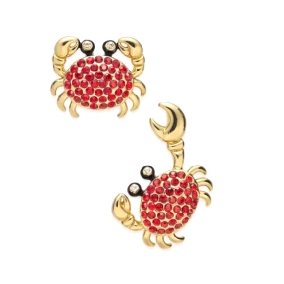 NEW kate spade Pave Crab Stud Earrings - Picture 1 of 9